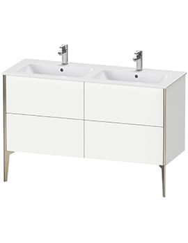 Duravit XViu 4 Pull-Out Compartments Floor Standing 1280mm Vanity Unit For ME By Starck Basin - Image