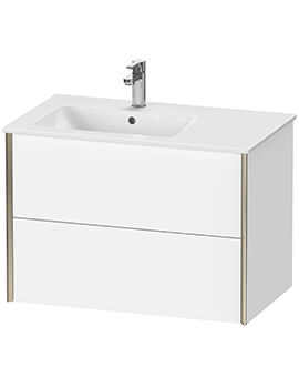 XViu 2 Drawers 810mm Wall-Mounted Vanity Unit For ME By Starck Basin