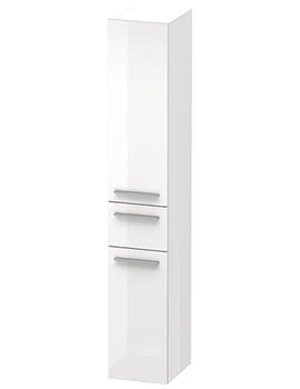 Duravit X-Large 2 Door And Drawer Tall Cabinet