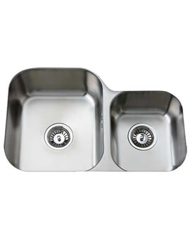 Clearwater Tango 695 x 460mm 1.75 Bowl Kitchen Sink - Image
