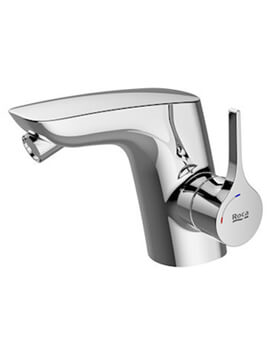 Roca Insignia Chrome Bidet Mixer Tap With Pop up Waste - Image