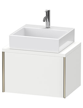 Xviu 1 Pull-Out Compartment Wall Mounted Vanity Unit With Console Compact