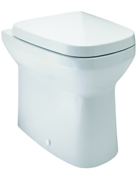 My Home White Back To Wall Wc Pan With Soft Close Seat