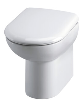 375 x 545mm Comfort Height Back To Wall Pan White And Soft-Close Seat