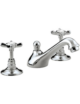 1901 3 Hole Basin Mixer Tap With Pop Up Waste