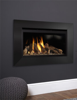 Flavel Rocco High Efficiency Hole In The Wall Gas Fire Black