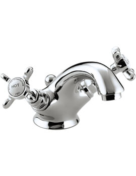1901 Traditional Basin Mixer Tap With Pop Up Waste