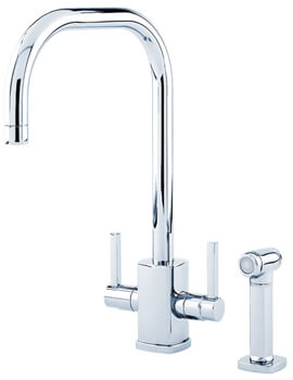 Perrin And Rowe Rubiq Kitchen Sink Mixer Tap With U-Spout And Rinse
