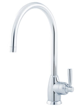 Perrin And Rowe Mimas Single Lever Kitchen Mixer Tap With C-Spout