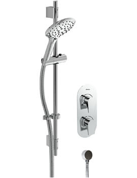 Bristan Hourglass Chrome Shower Pack With Adjustable Riser Kit - Image