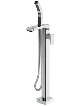 Bristan Descent Floor Standing Chrome Bath Shower Mixer Tap - Image