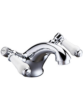 Holborn Lever Basin Mixer Tap With Sprung Waste - Image
