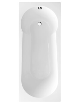 Aqua Oporto Round Single Ended Acrylic White Shower Bath - Sizes Available