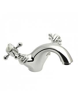 Holborn Edwardian Chrome Basin Mixer Tap With Click Clack Waste