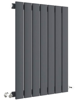 Hudson Reed Sloane 600mm High Horizontal Single Panel Radiator - Image
