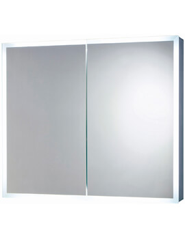 Mia 600mm x 700mm LED Mirror Cabinet With Demister Pad And Shaver Socket