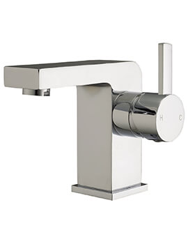 Pano Chrome Basin Mixer Tap With Click-clack Waste