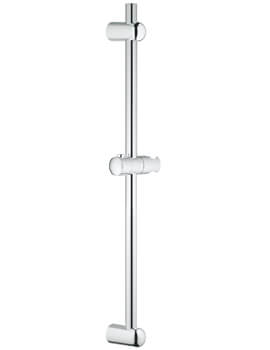Euphoria Chrome Shower Rail With Glide Element And Swivel Holder