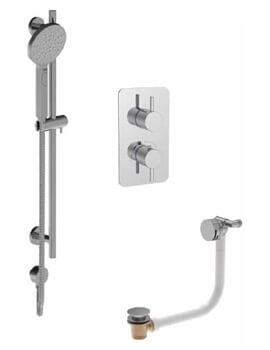 COS 2 Outlet Thermostatic Valve With Shower Rail Kit