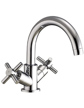 Fusion X Basin Mixer With Swivel Spout And Click Clack Waste