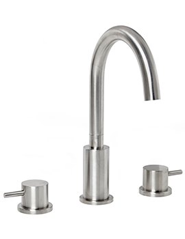 Solito 3 Hole Basin Mixer Tap Chrome With Click Clack Waste