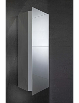 Frontline Alcove 300 x 660mm Mirrored Corner Cabinet - Image
