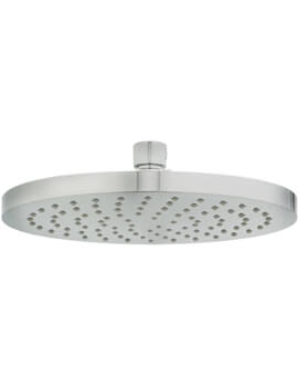 Krome 200mm Fixed Chrome Shower Head With Swivel Joint