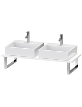 Duravit L-Cube 550mm Depth Console With Two Cut-Out - Image