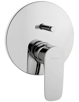 VitrA X-Line Built In Bath Chrome Shower Mixer - Exposed Part - Image