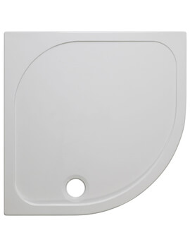 Quadrant 45mm White Stone Resin Low Level Tray With Waste