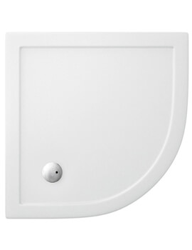 Crosswater Quadrant Low Profile 35mm White Shower Tray - Image