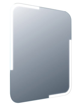 Frontline Curve 600 x 800mm LED Mirror With Touch Sensor And Demister Pad - Image