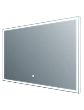 Frontline Luxe 600 x 800mm Aluminium Framed LED Mirror With Demister Pad - Image