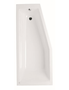 VitrA Neon White Right Handed Space-Saver Bath 1700 x 500-750mm - Image