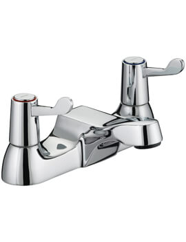 Lever Chrome Bath Filler Tap With 3 Inch Levers - Val2 Bf C Cd