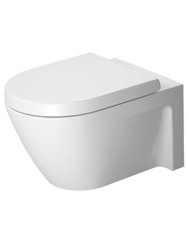 Starck 2 370 x 540mm White Wall Mounted Toilet