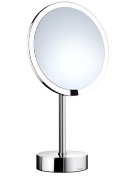 Smedbo Outline Shaving And MakeUp 380mm Height Mirror Polished Chrome - Image