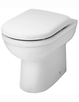 Nuie Ivo Comfort Height 440mm Back-To-Wall White WC Pan - Image