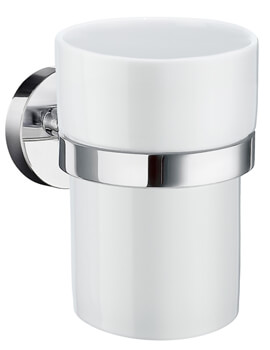 Home 98mm Height Polished Chrome Holder With Tumbler