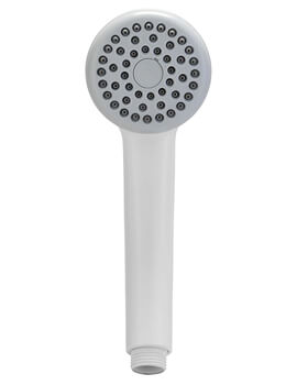 Croydex Amalfi One Function Shower Handset White - Image