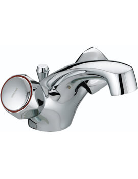 Bristan Value Club Dual Flow Chrome Basin Mixer Tap With Pop Up Waste - Image