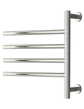 Rance 500 x 475mm Dry Electric Stainless Steel Towel Rail