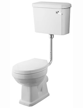 Carlton Low Level White Pan And Cistern With Flush Pipe Kit