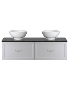 Heritage Caversham Double Wall Hung Vanity Unit With Basin