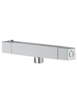 Thermostatic Cool To Touch Square Chrome Bar Shower Valve
