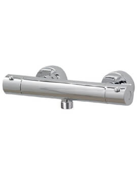Cool To Touch Chrome Round Thermostatic Bar Shower Valve