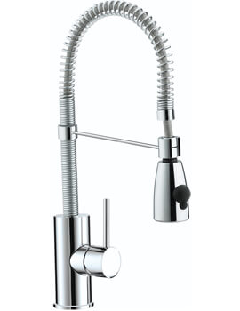 Target Monobloc Chrome Kitchen Sink Mixer Tap With Pull Out Spray
