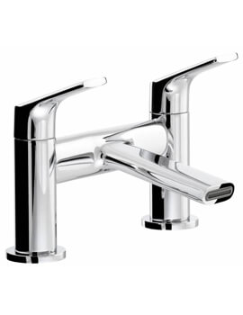 Squire Deck Mounted Chrome Bath Mixer Tap