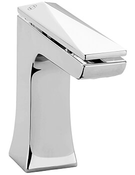 Heritage Hemsby Chrome 1 Taphole Basin Mixer Tap With Clicker Waste