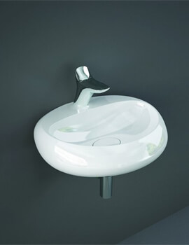 Cloud 550mm Wide Wall Hung Oval Basin With 1 Tap Hole